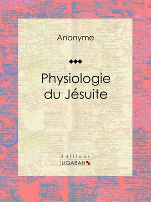 cover image of Physiologie du jésuite